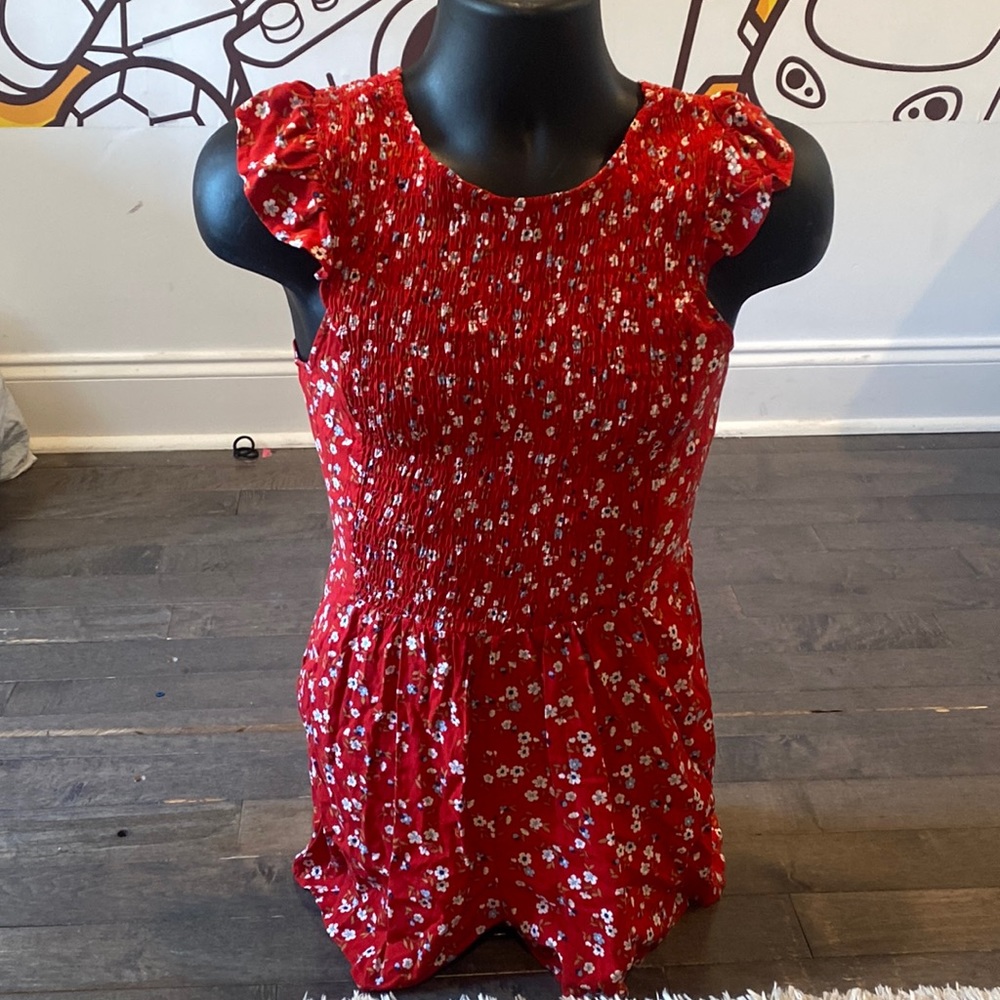 red floral jumper